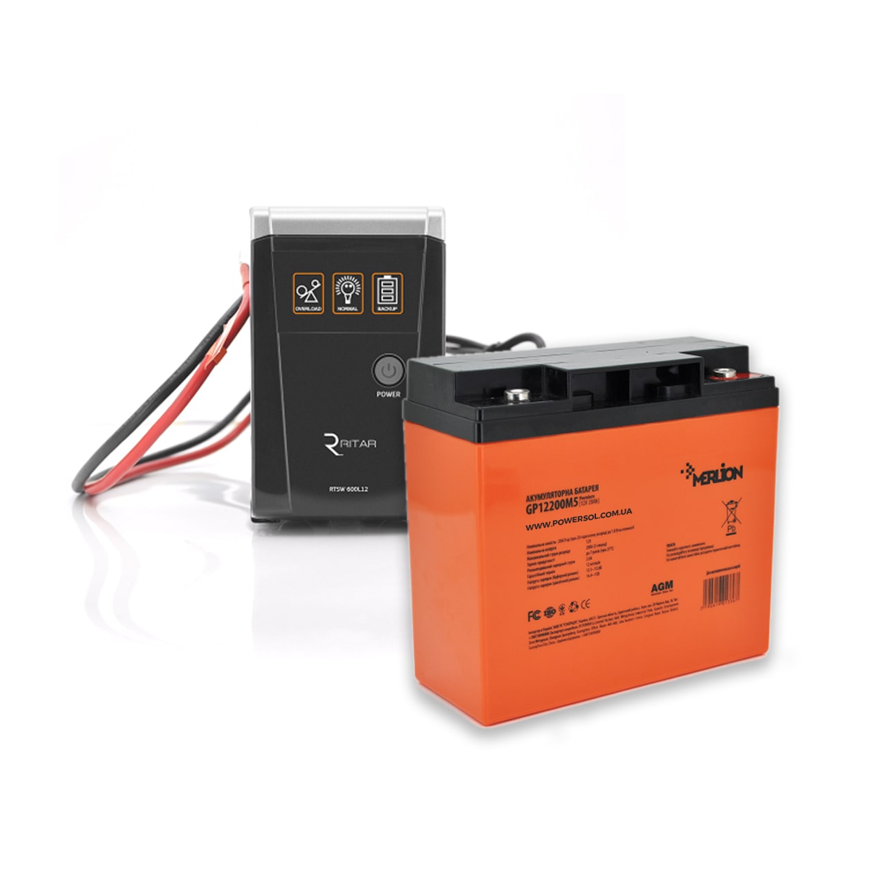 komplektdbzhritarrtsw-600ledzakbmerlionagm12v60ah